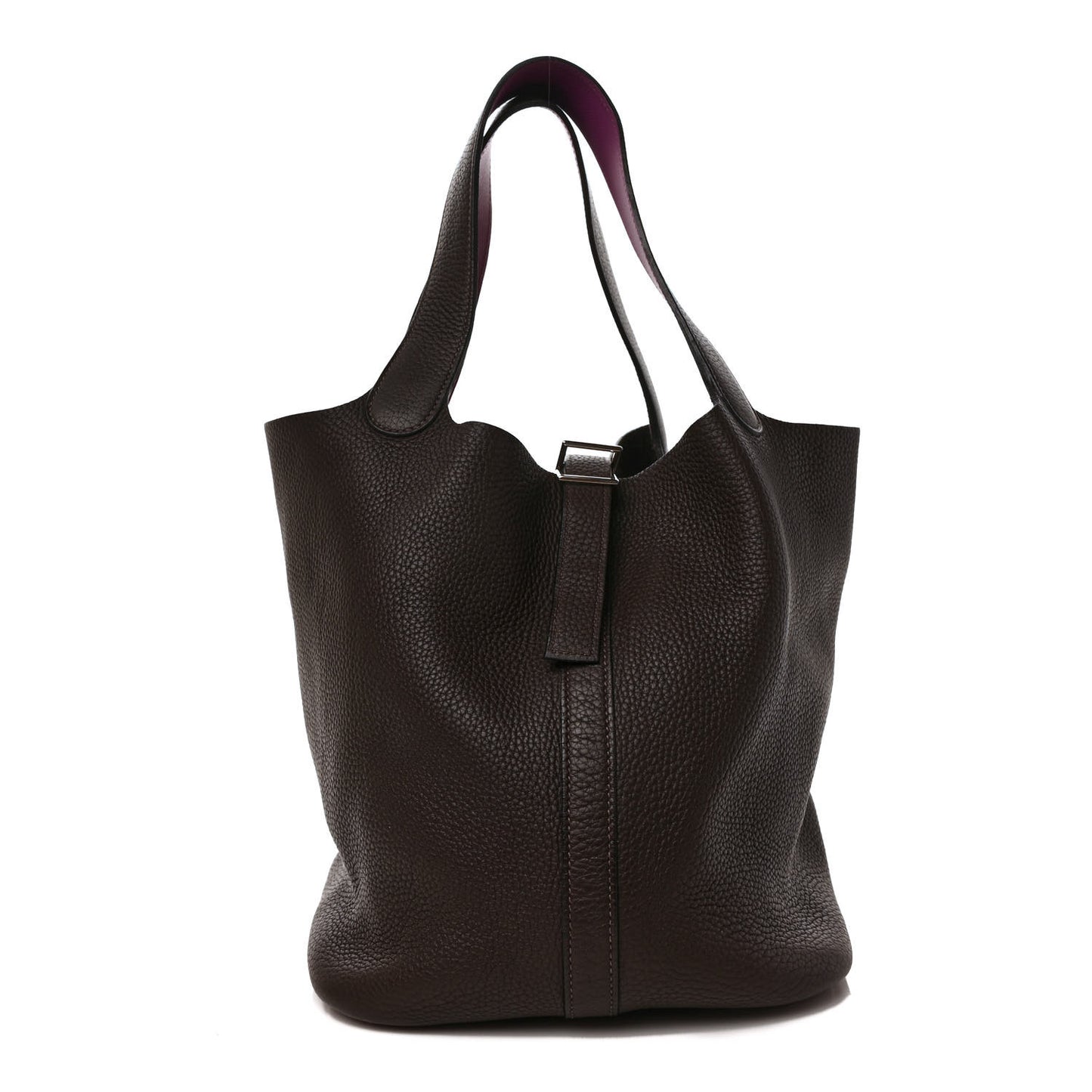 Taurillon Clemence Swift Eclat Picotin Lock 22 MM Ebene Cyclamen