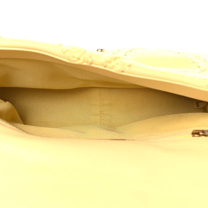 Chanel Calfskin Crochet Medium Chanel 19 Flap Yellow 5 of 13