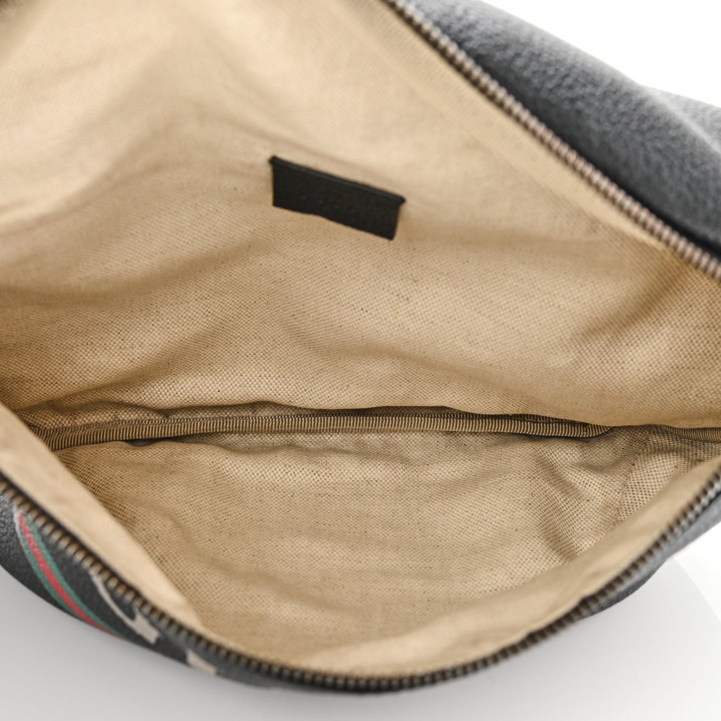 Grained Calfskin Logo Belt Bag Black