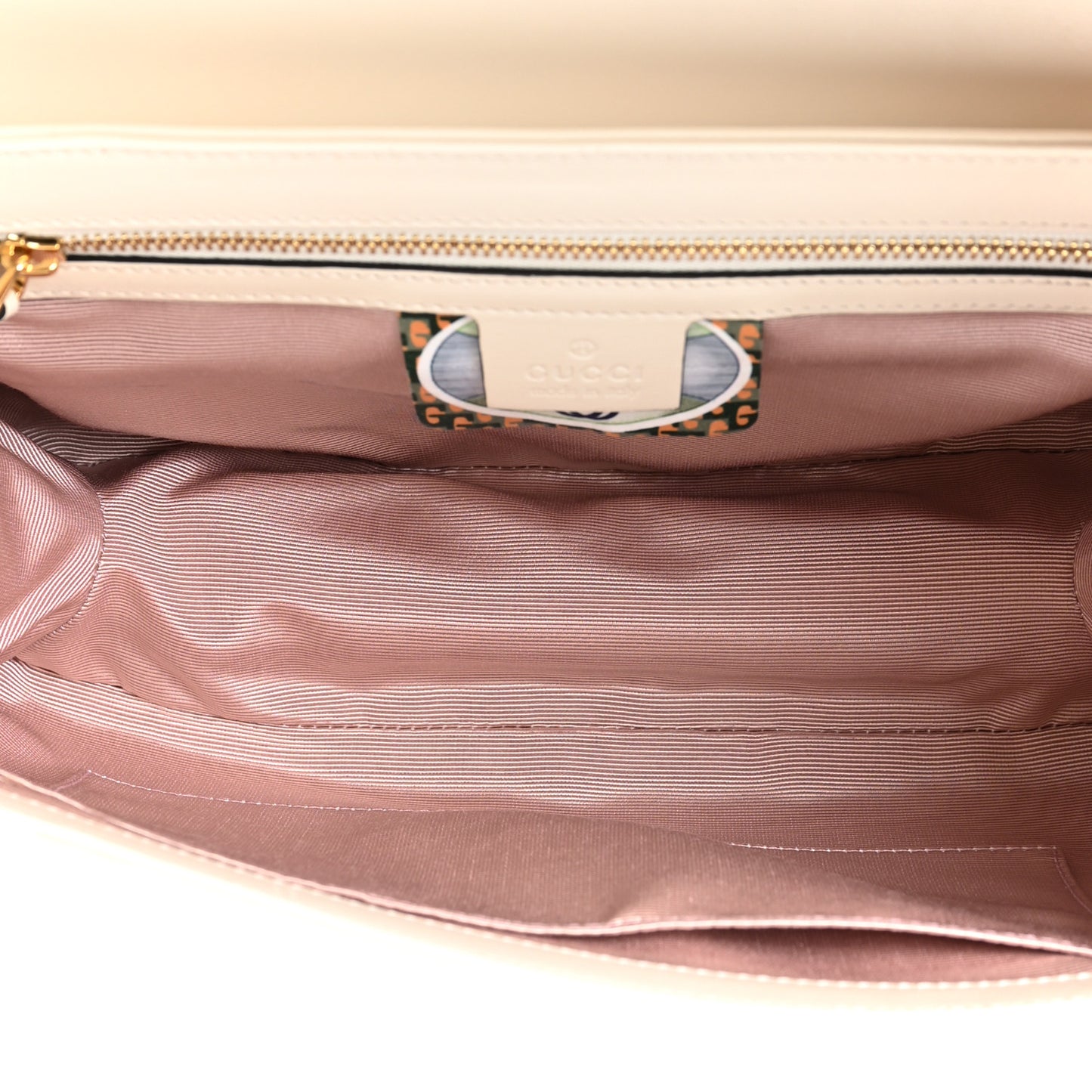 Vitello Palmellato Lux Crystal Medium Rajah Shoulder Bag Mystic White Multicolor