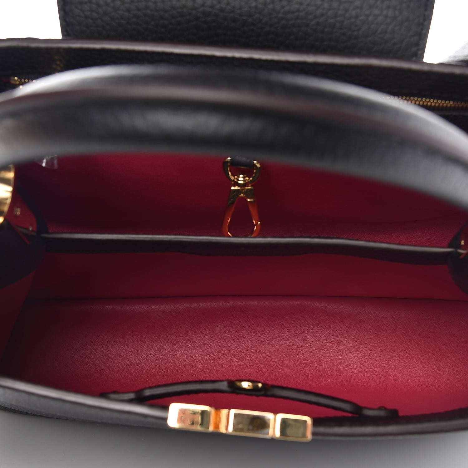 Louis Vuitton Taurillon Capucines PM Black 5 of 6