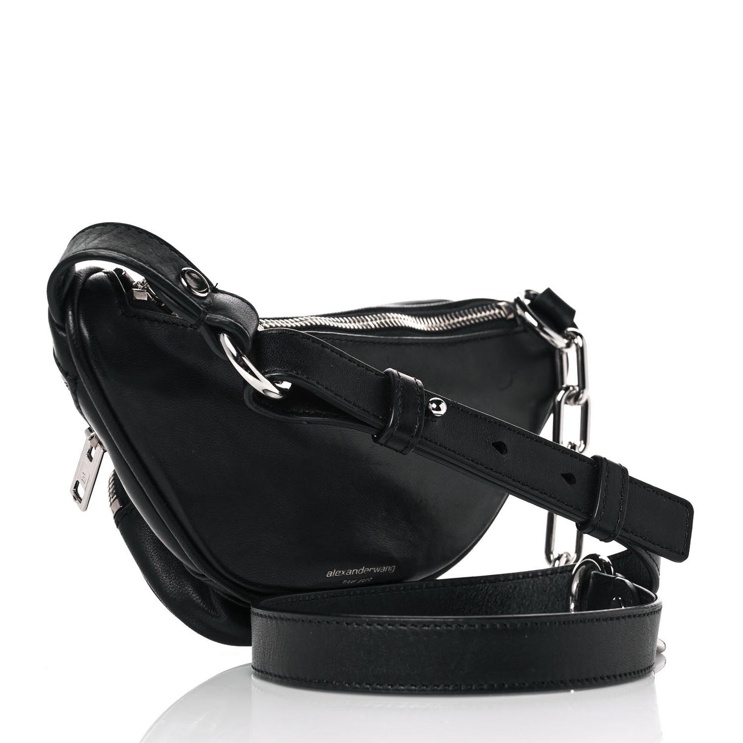 Lambskin Mini Attica Belt Bag Black