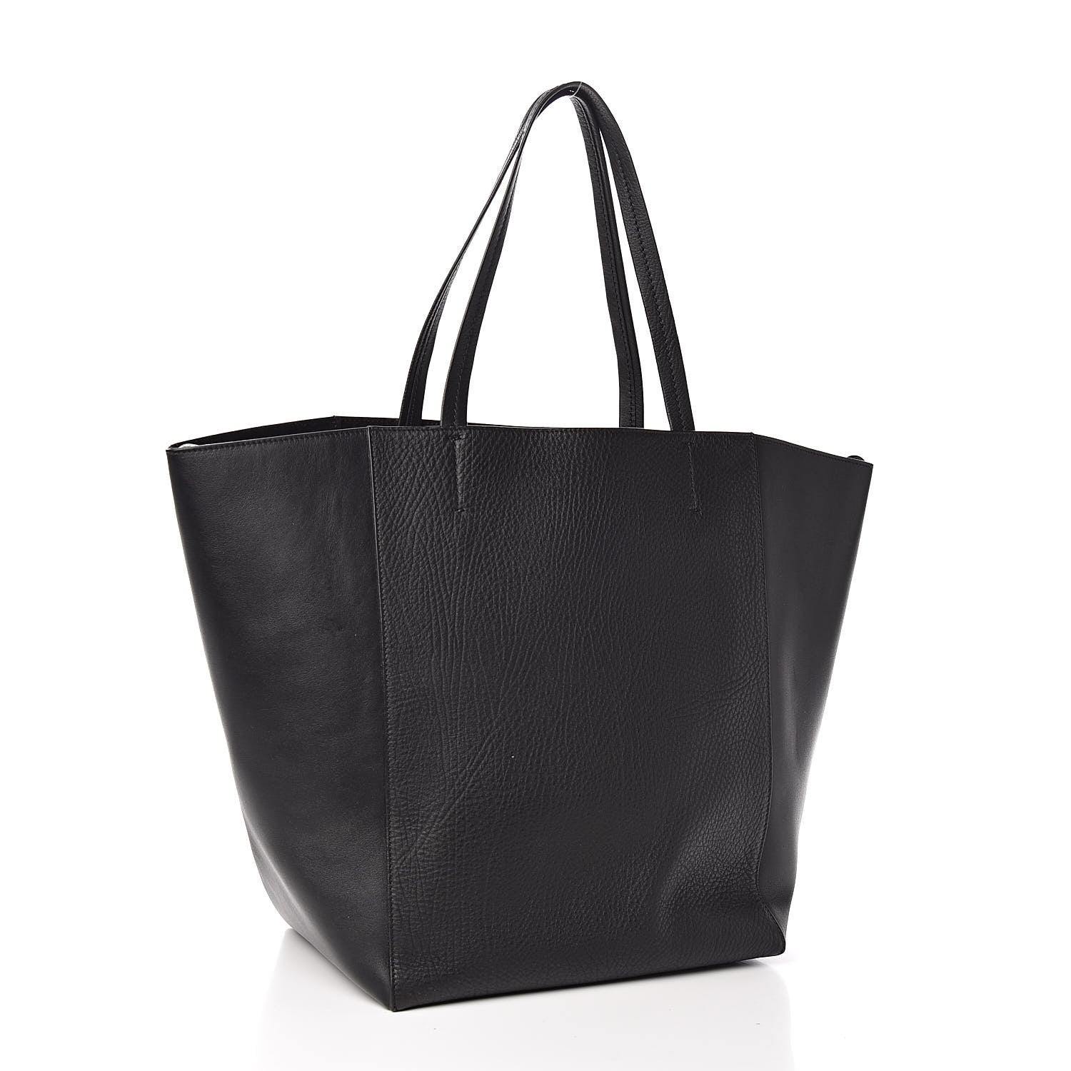 Celine Velluto Smooth Calfskin Medium Horizontal Cabas Phantom Black 3 of 10