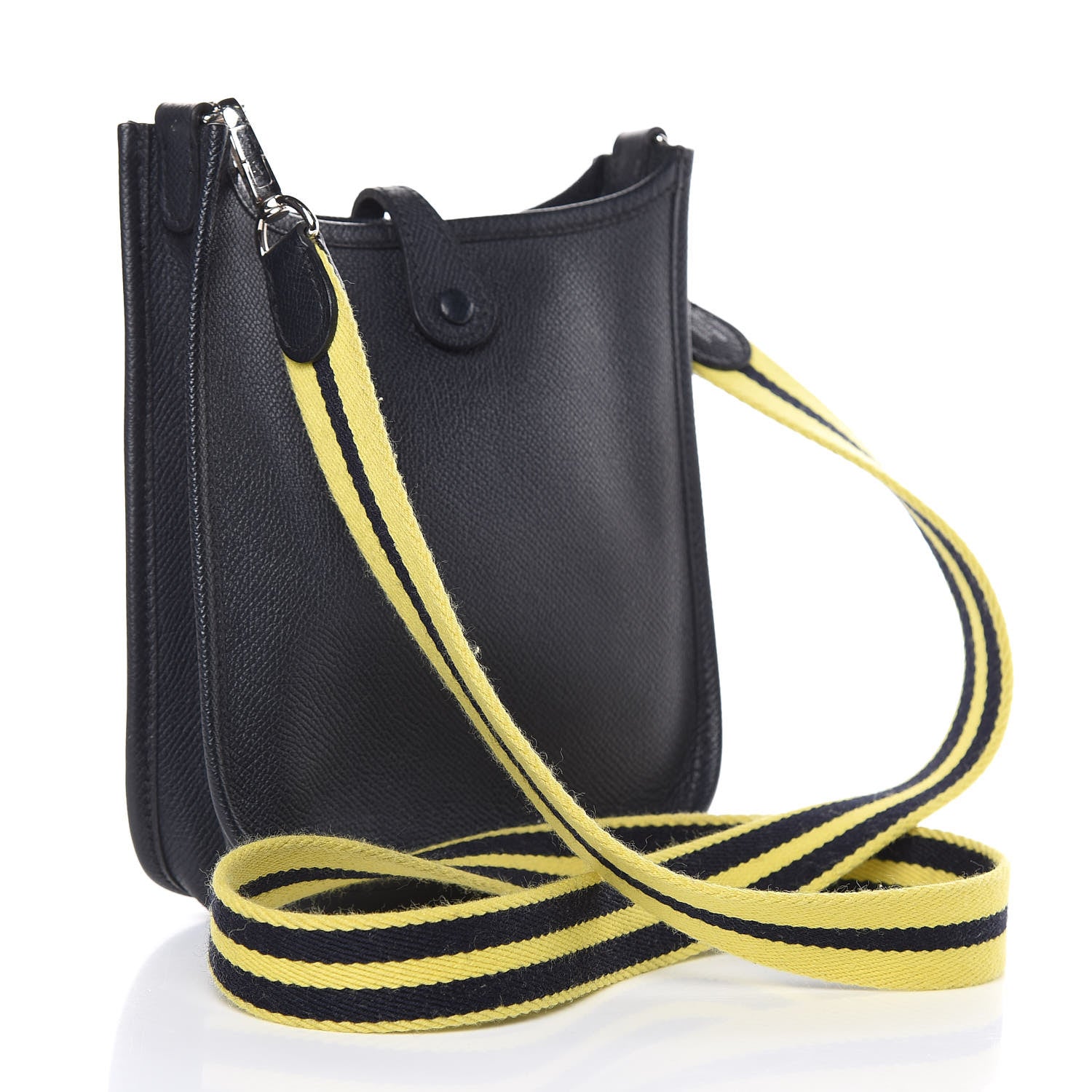 Hermes Epsom Amazone Evelyne TPM Bleu Indigo Lime 3 of 12