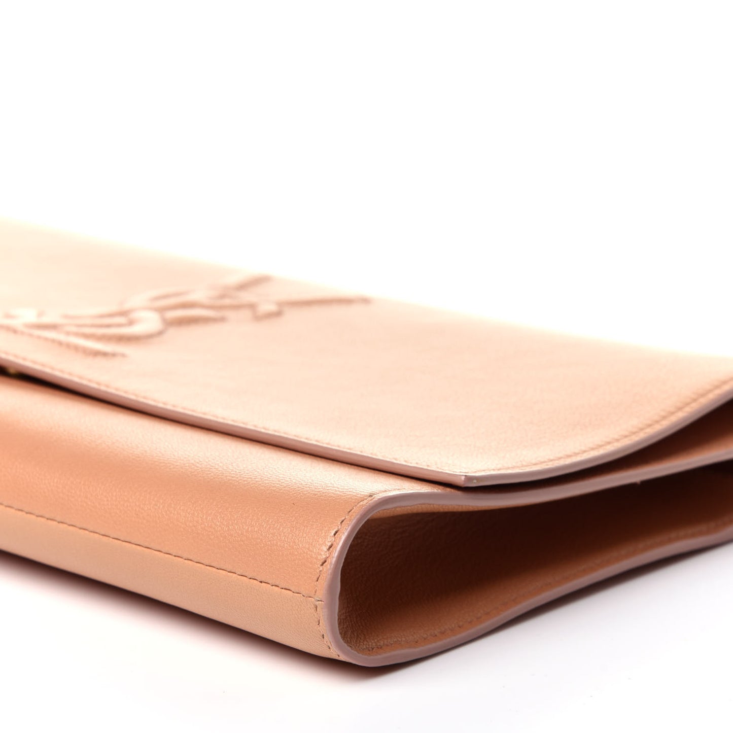 Goatskin Monogram Large Belle De Jour Clutch Nude