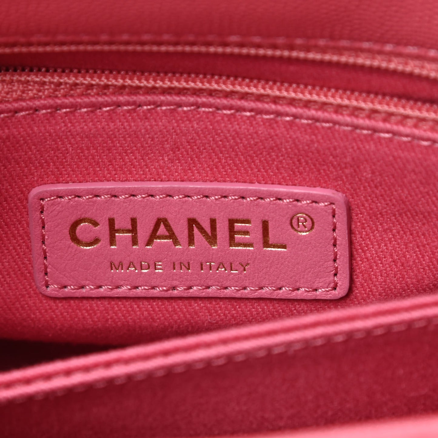 Caviar Quilted Mini Coco Handle Flap Dark Pink