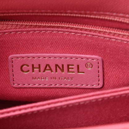 Chanel Caviar Quilted Mini Coco Handle Flap Dark Pink 6 of 11