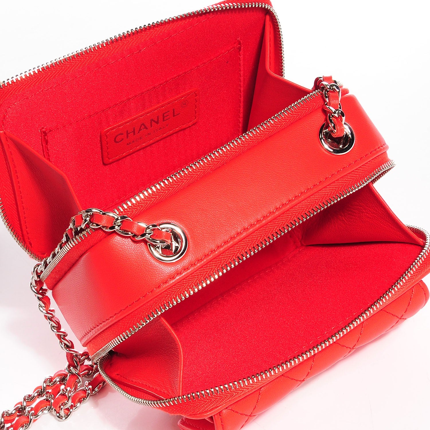 Chanel Lambskin Quilted Mini Pocket Box Red 5 of 7