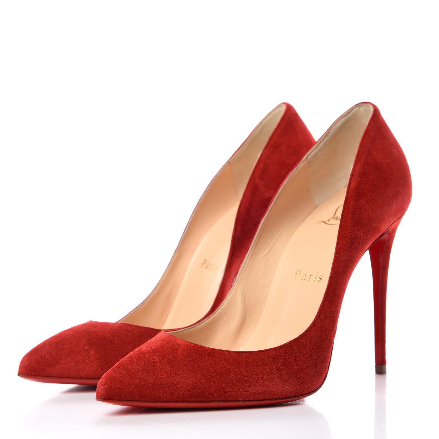 Veau Velours Pigalle Follies 100 Pumps 37.5 Rougissime