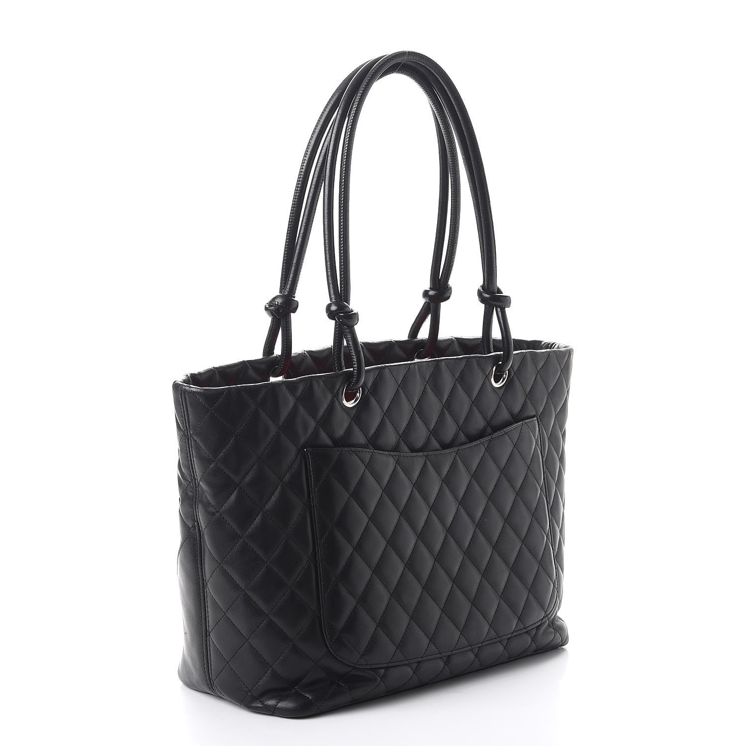 Chanel Calfskin Quilted Large Cambon Tote Black 3 of 12