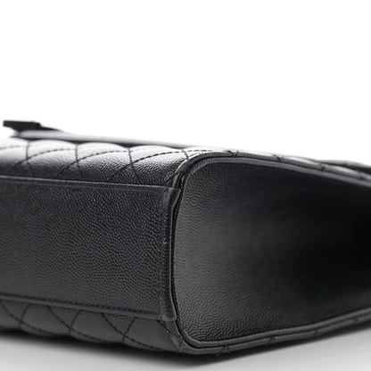 Saint Laurent Grain De Poudre Textured Mixed Matelasse Large Triquilt Monogram Monochrome Satchel Black 10 of 12