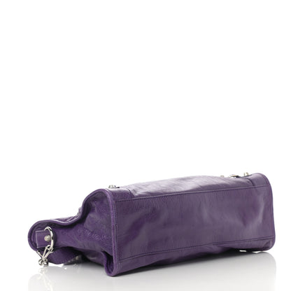 Balenciaga Agneau Giant 12 Silver Hardware City Dark Violet 4 of 15