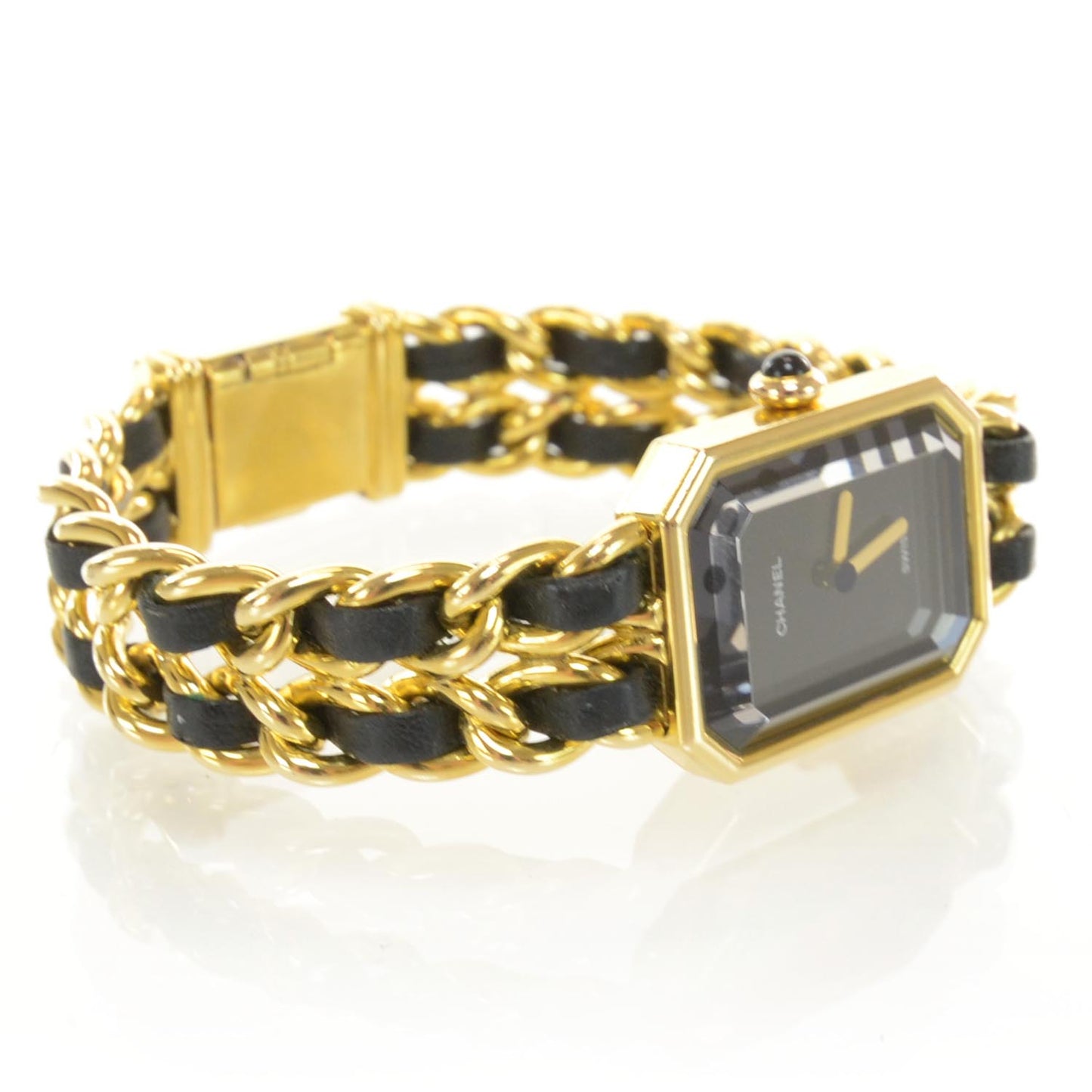 Stainless Steel Lambskin 20mm Chain Premiere Quartz Watch Gold M