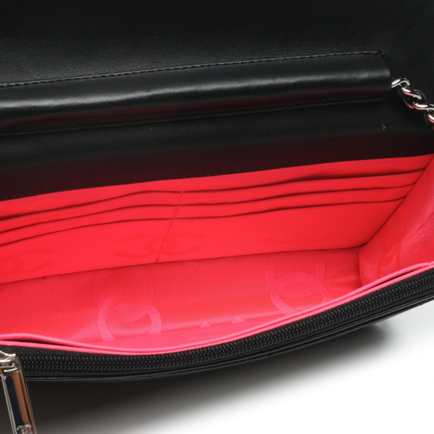 Chanel Calfskin Quilted Cambon Wallet On Chain WOC Black 6 of 8