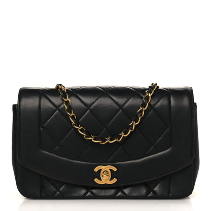 Chanel Lambskin Quilted Small Single Flap Black 1 of 9