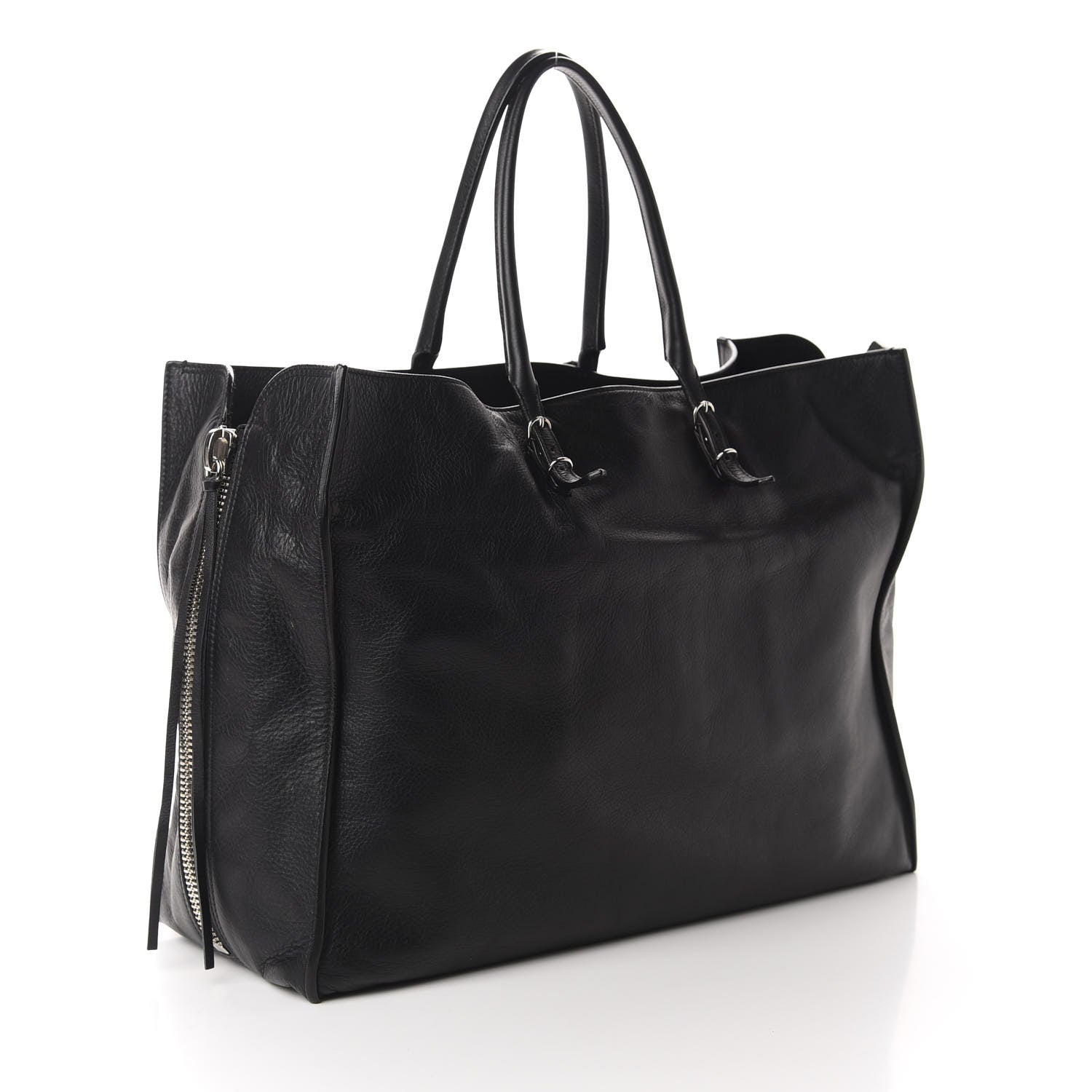 Balenciaga Supple Calfskin Papier A4 Zip Around Tote Black 3 of 10