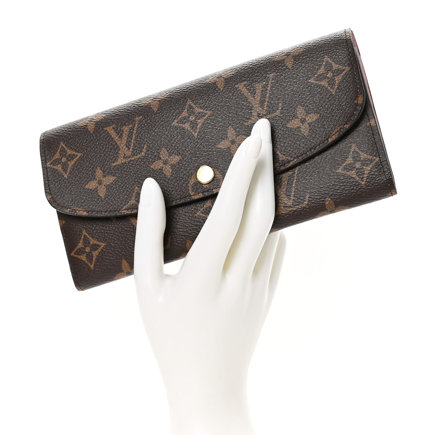 Monogram Emilie Wallet Rose Ballerine