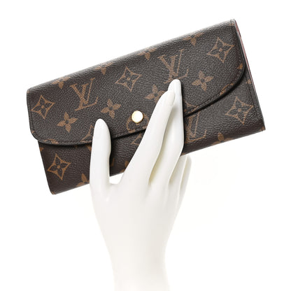 Louis Vuitton Monogram Emilie Wallet Rose Ballerine 2 of 7