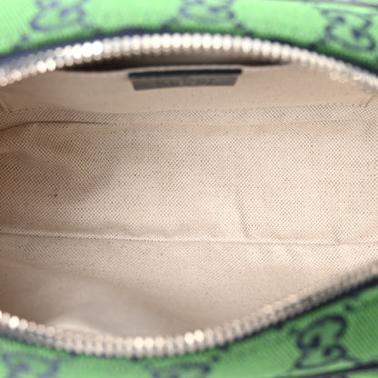 Gucci Monogram Multicolor Matelasse Diagonal Small GG Marmont Chain Shoulder Bag Green Blue 5 of 10