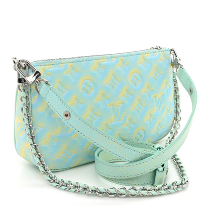 Louis Vuitton Empreinte Monogram Summer Stardust Multi Pochette Accessories Water Green 3 of 11