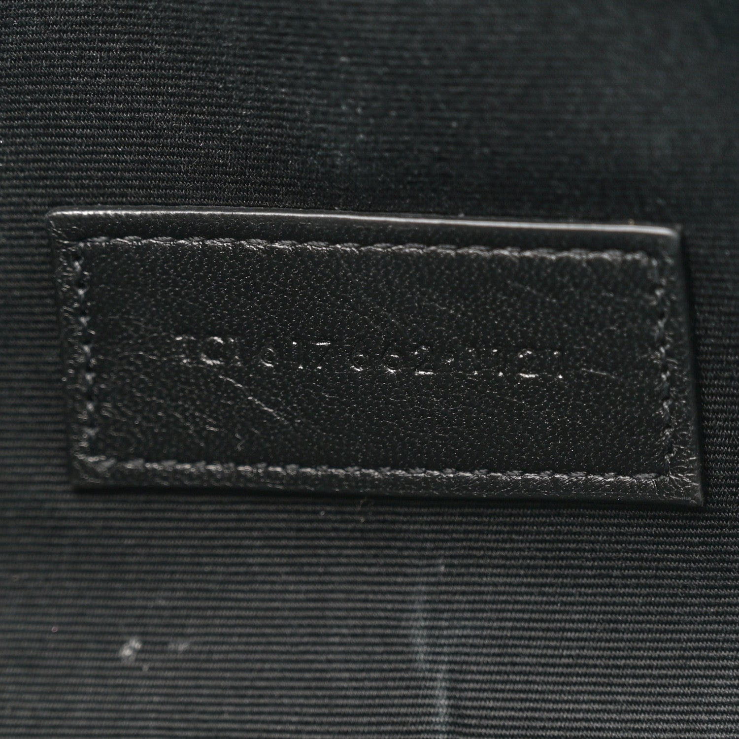 Saint Laurent Grain De Poudre Matelasse Chevron Monogram Cassandre Flap Pouch Black 7 of 10