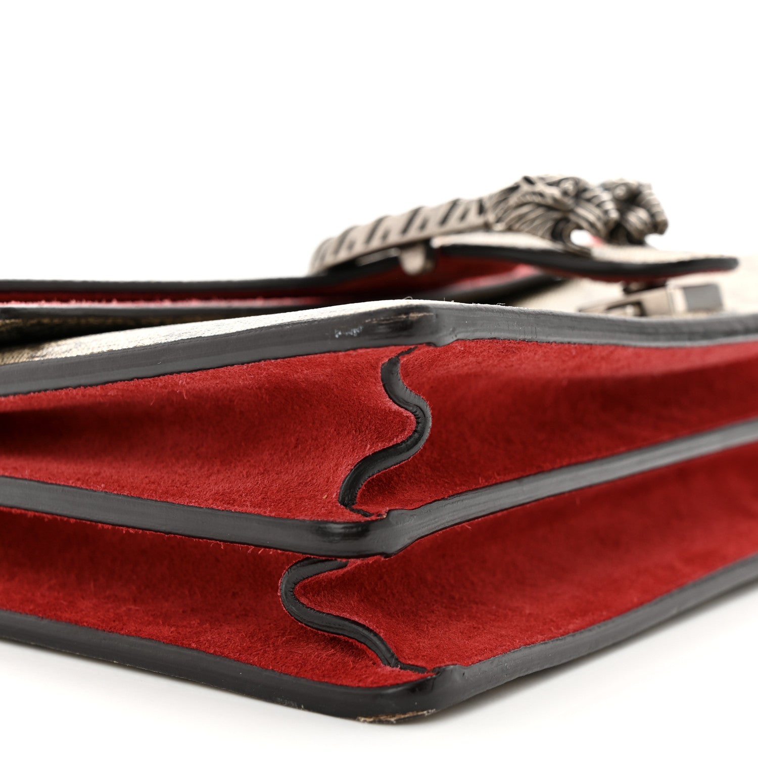 Gucci GG Supreme Monogram Small Dionysus Shoulder Bag Red 9 of 14