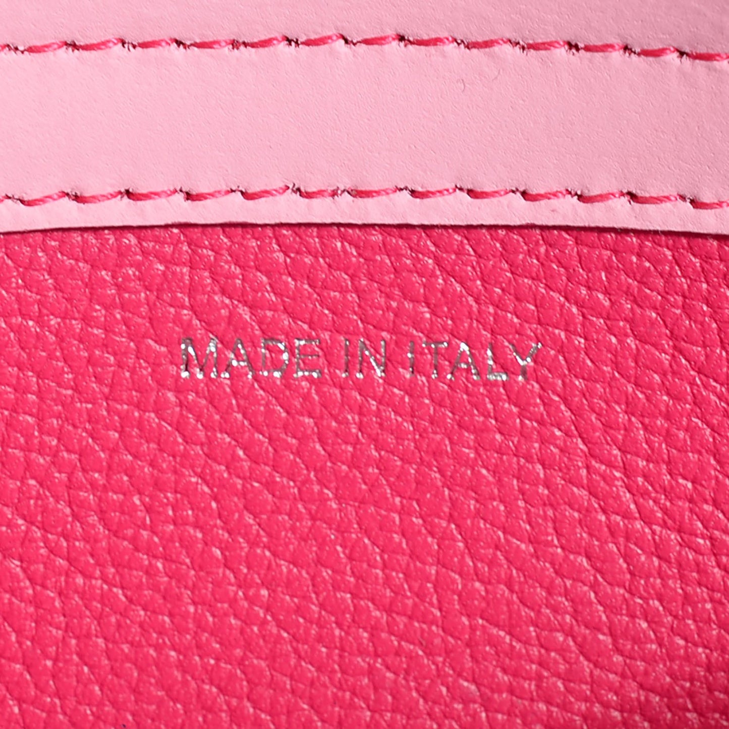 Calfskin Perforated Cannage Dioriva Tote Hot Pink