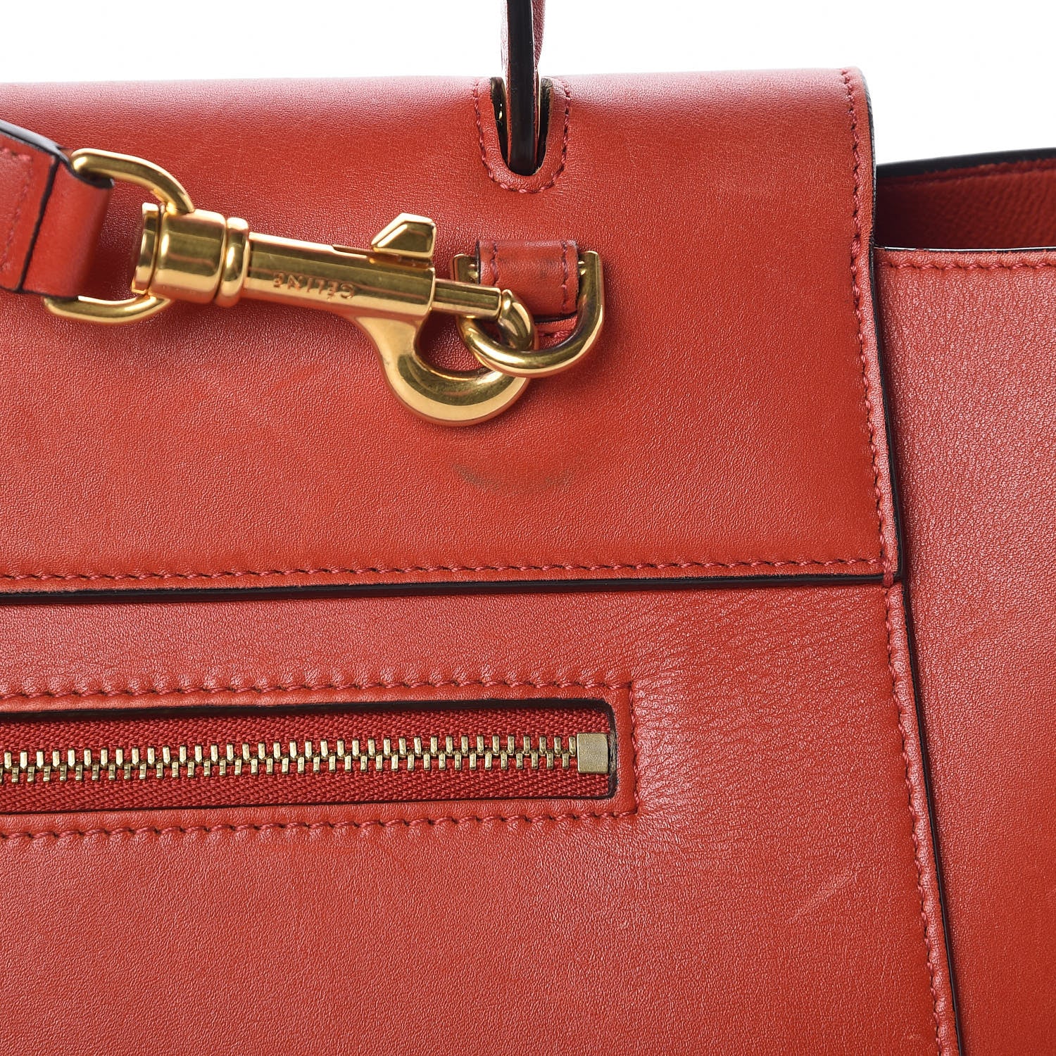 Celine Smooth Calfskin Mini Belt Bag Brick 10 of 17