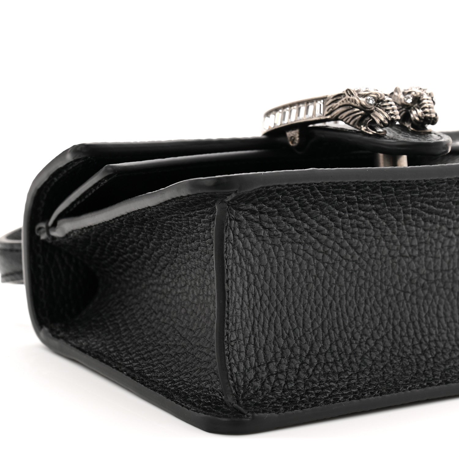 Gucci Dollar Calfskin Crystal Mini Dionysus Top Handle Bag Black Crystal 8 of 10