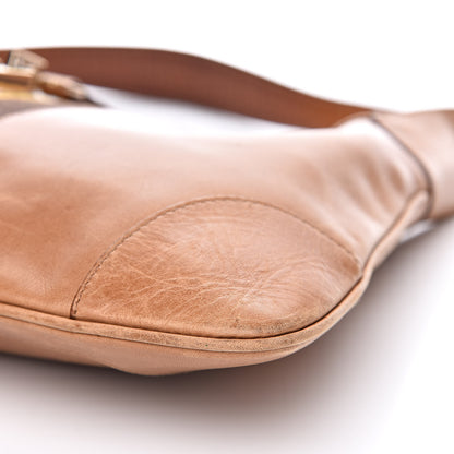 Gucci Calfskin Web Lobster Clasp Lock Jackie O Hobo Brown 10 of 18