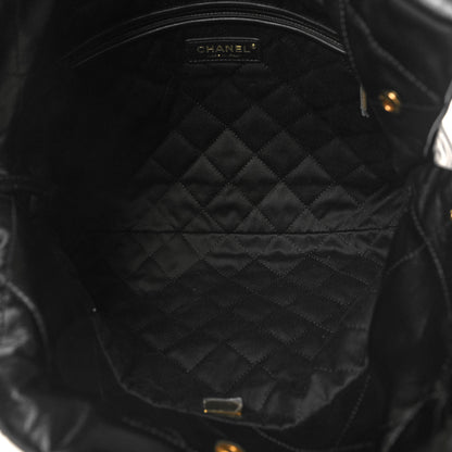 Chanel Shiny Calfskin Quilted Small Chanel 22 Black 6 of 11