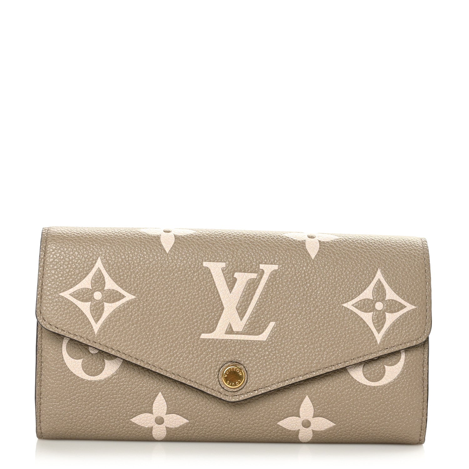 Louis Vuitton Empreinte Monogram Giant Sarah Wallet Tourterelle Creme 1 of 8