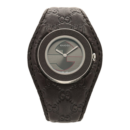 Gucci Stainless Steel Calfskin 36mm U-Play Quartz Watch Brown 1 of 5