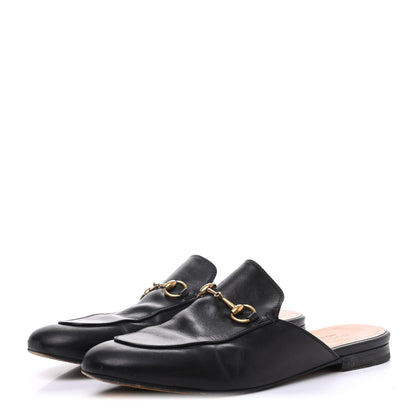 Gucci Calfskin Womens Princetown Slippers 39.5 Black 3 of 13