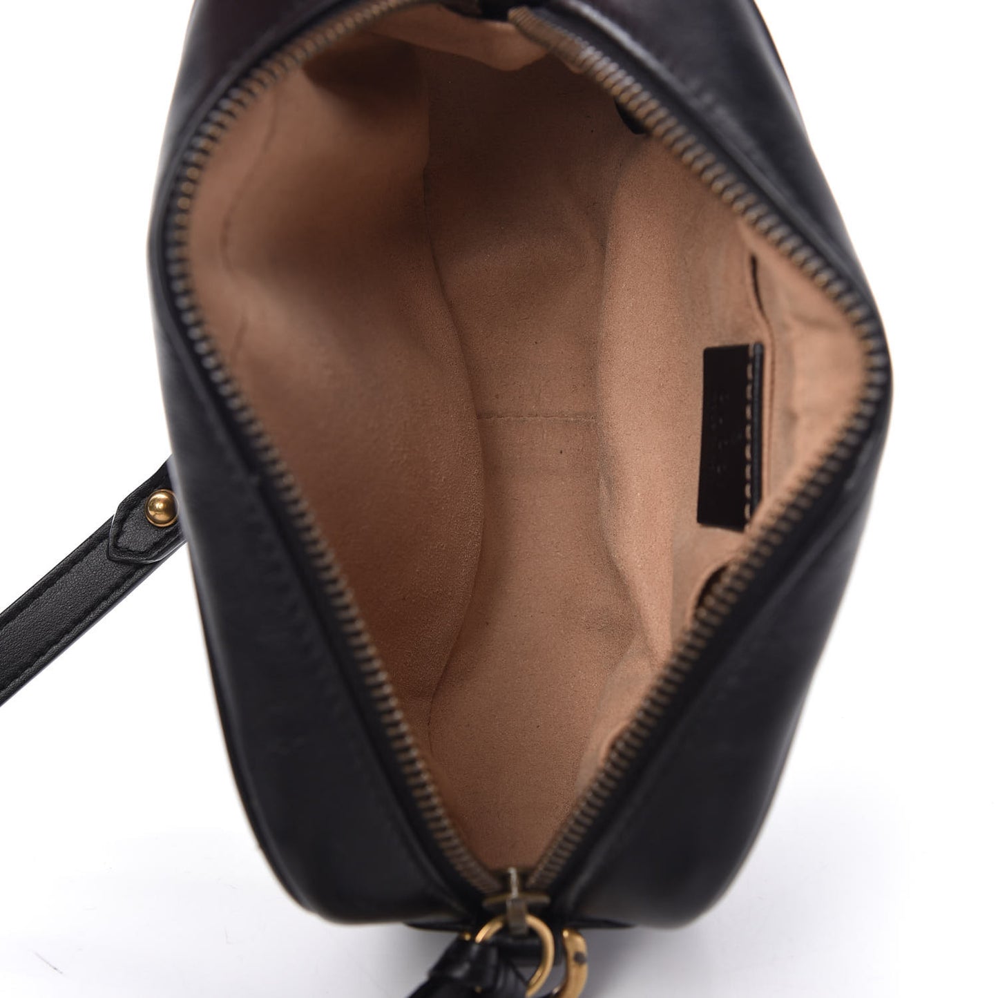 Calfskin Matelasse Mini GG Marmont Chain Shoulder Bag Black