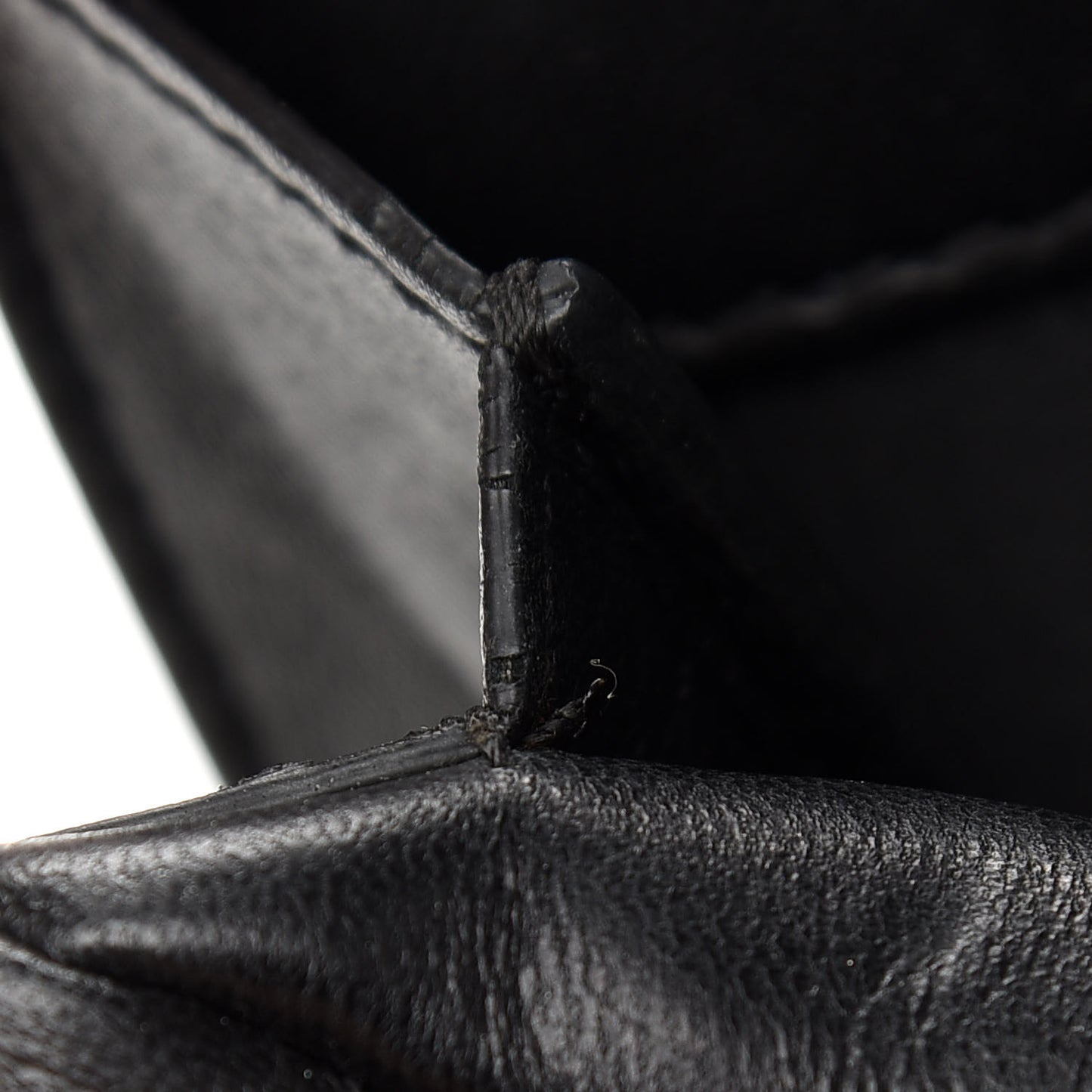 Lambskin Quilted Citizen Zip Large Flap Black