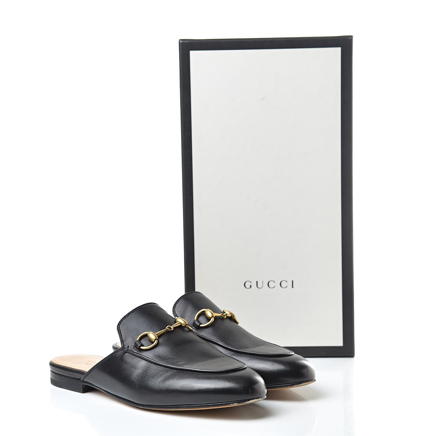 Gucci Calfskin Womens Princetown Slippers 36.5 Black 16 of 16