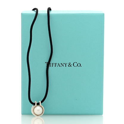 Tiffany Sterling Silver Pearl HardWear Cord Necklace 6 of 6