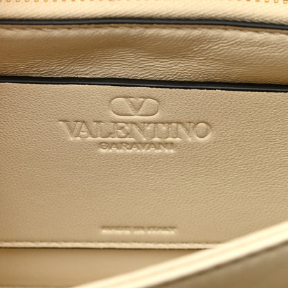 Valentino Garavani Vitello Vlogo Cutout Chain Shoulder Bag Light Ivory 6 of 10