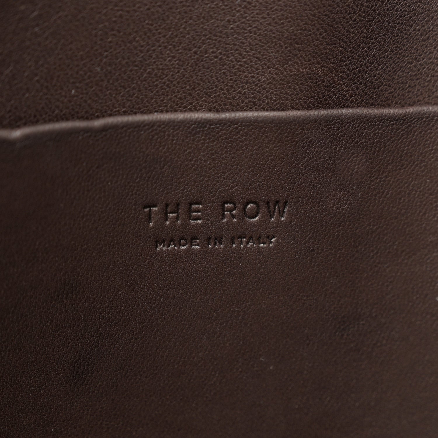 The Row Polished Saddle Calfskin Dante Tote Dark Cuir 6 of 13