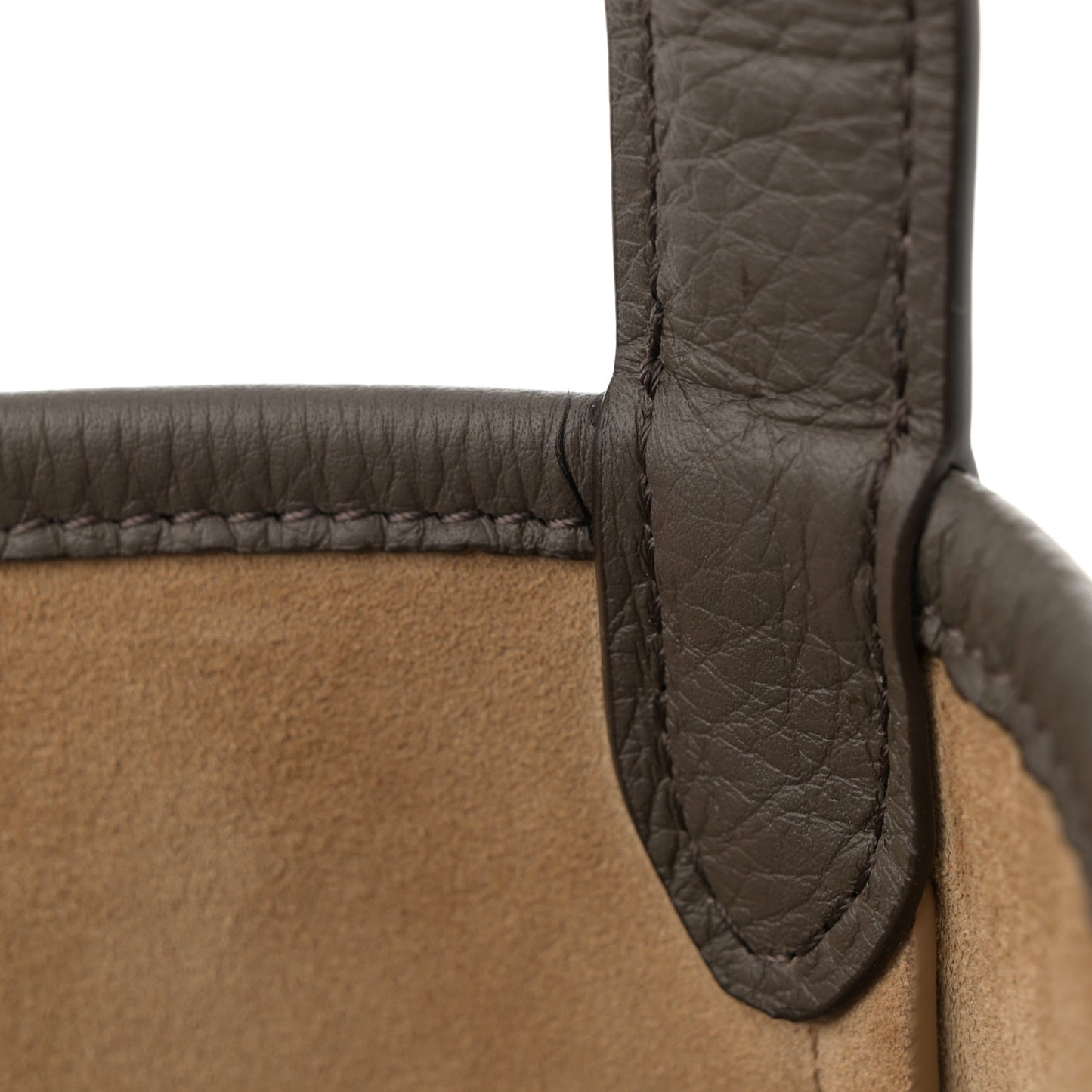 Grained Calfskin Large N/S Park Tote French Grey