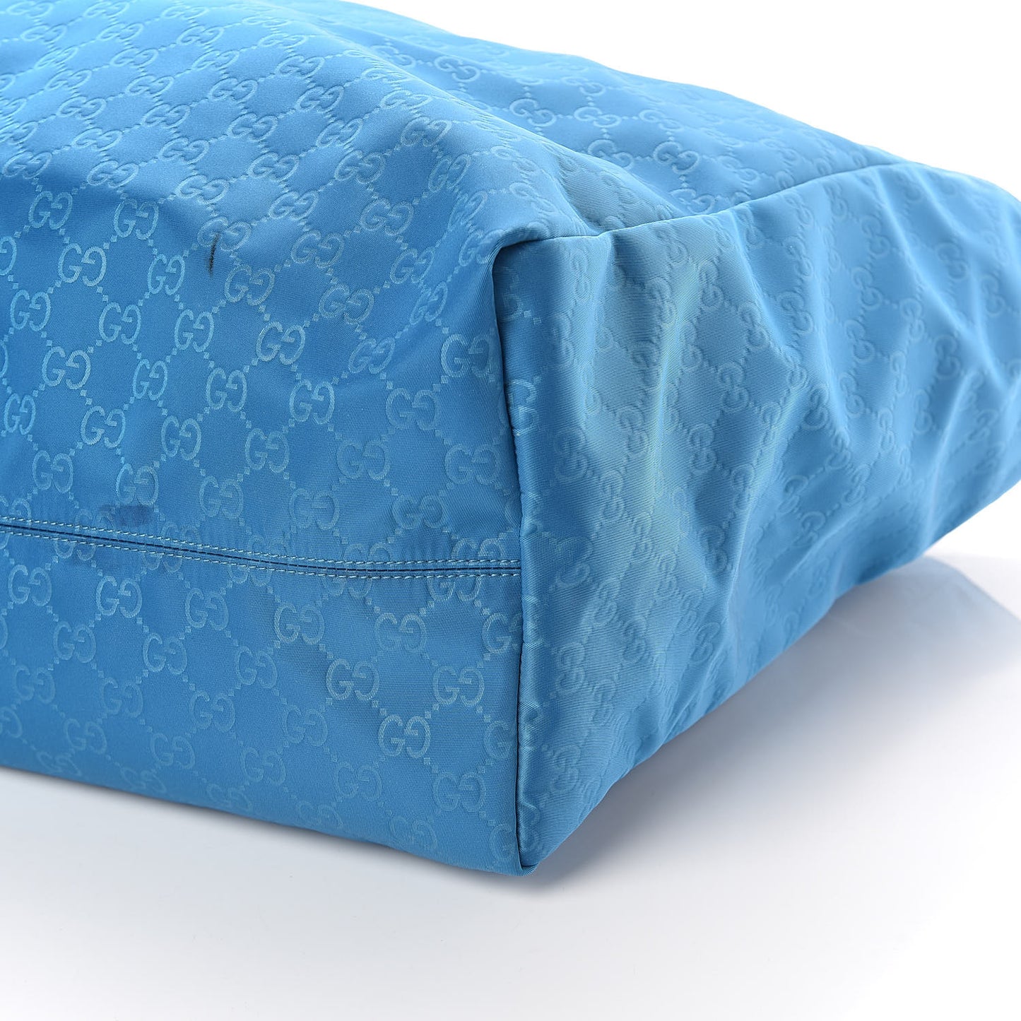 Nylon Monogram Large Tote Blue