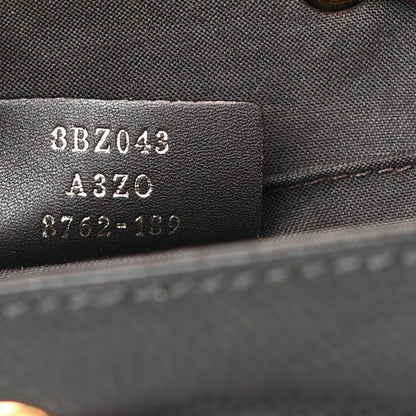 Fendi Vitello Cruise Bi-Color FF 1974 Embossed F is Fendi Drawstring Backpack Black Fragola Maya 7 of 12