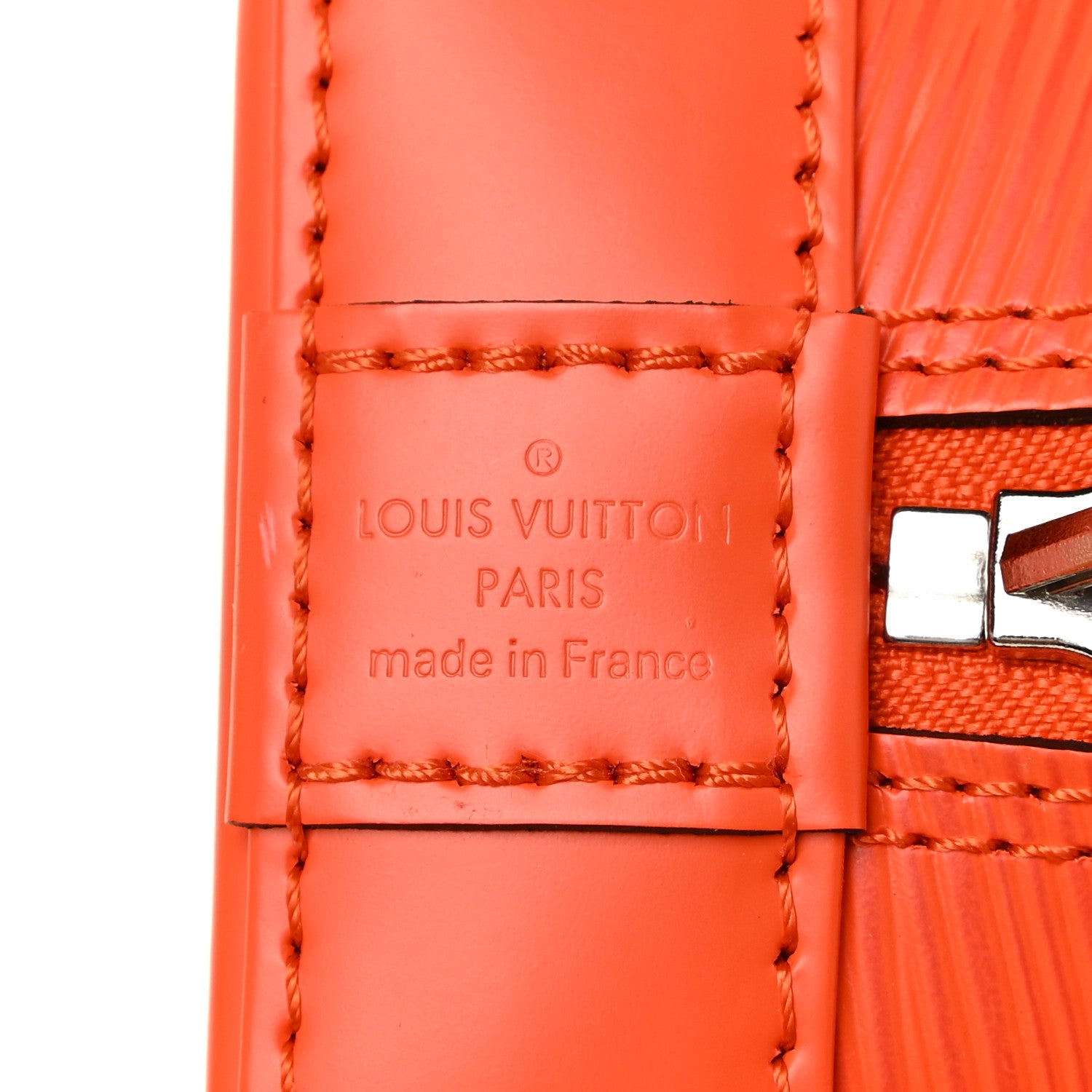 Louis Vuitton Epi Jacquard Alma BB Orange 6 of 12