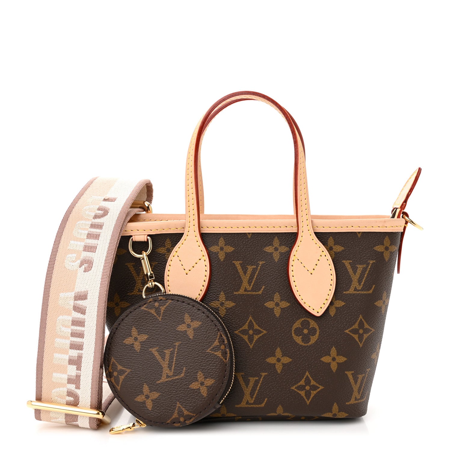 Louis Vuitton Monogram Neverfull BB Beige 1 of 10