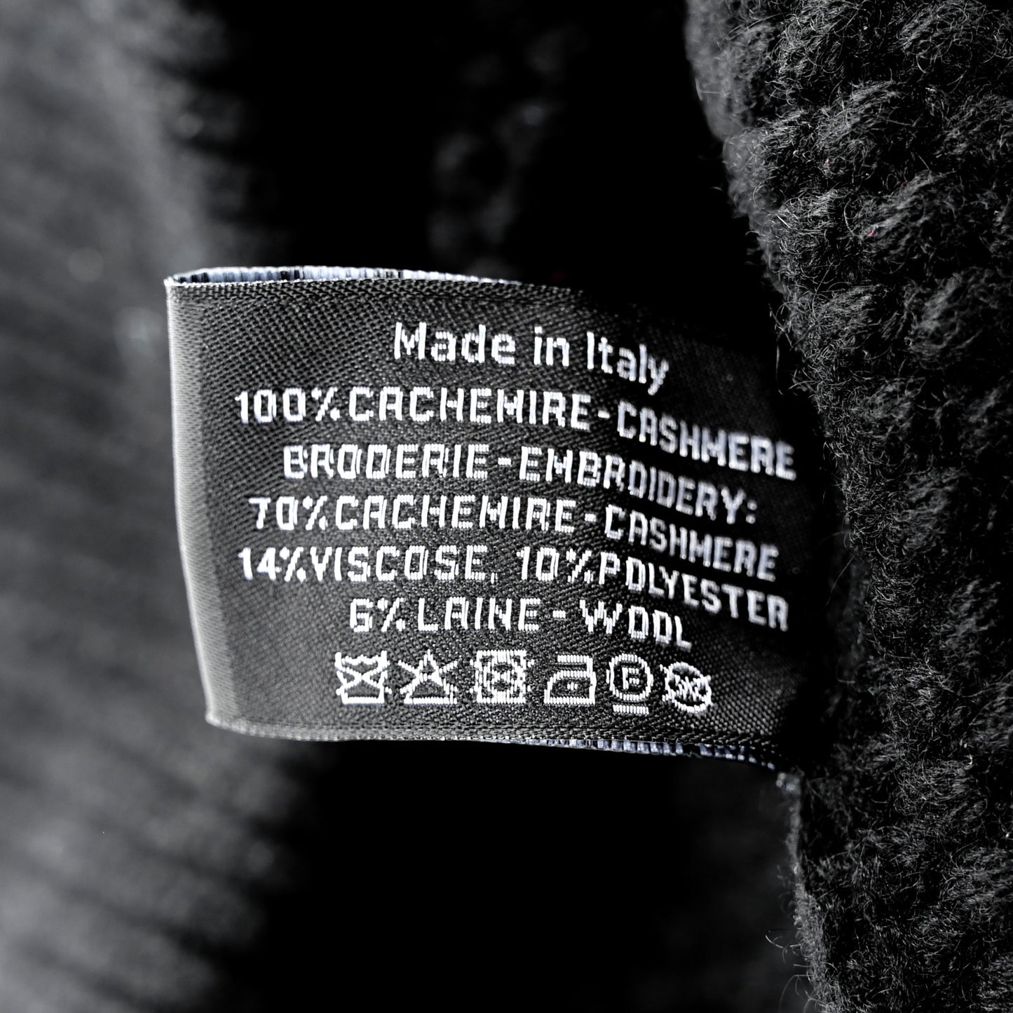 Cashmere CC Beanie Hat Black Pink