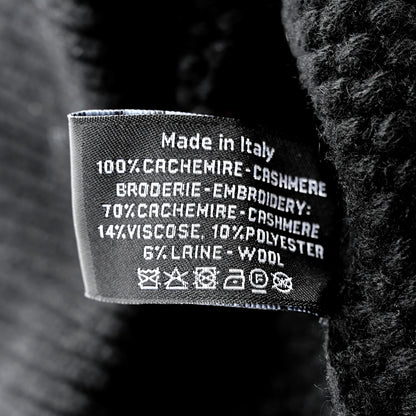 Chanel Cashmere CC Beanie Hat Black Pink 6 of 6