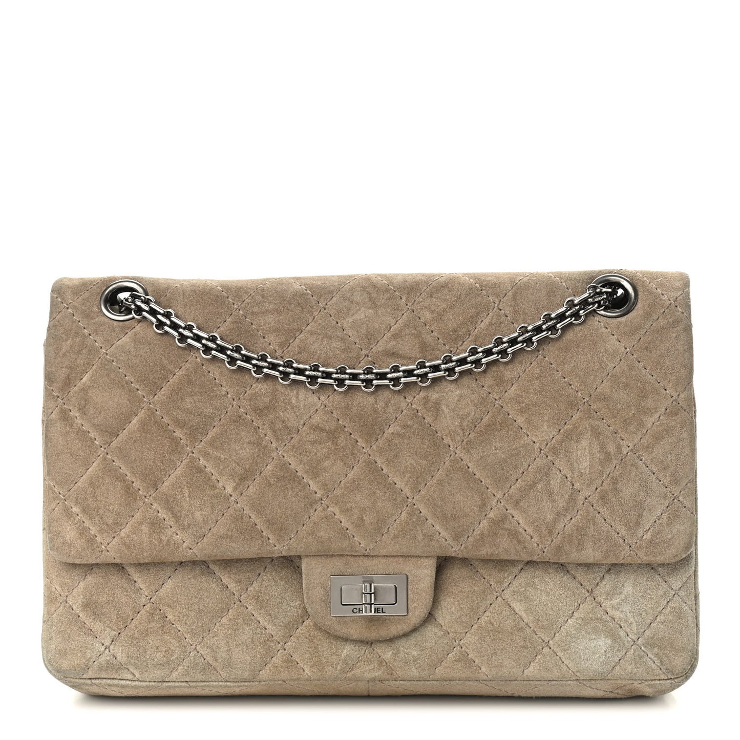 Suede Calfskin 2.55 Reissue 226 Flap Beige