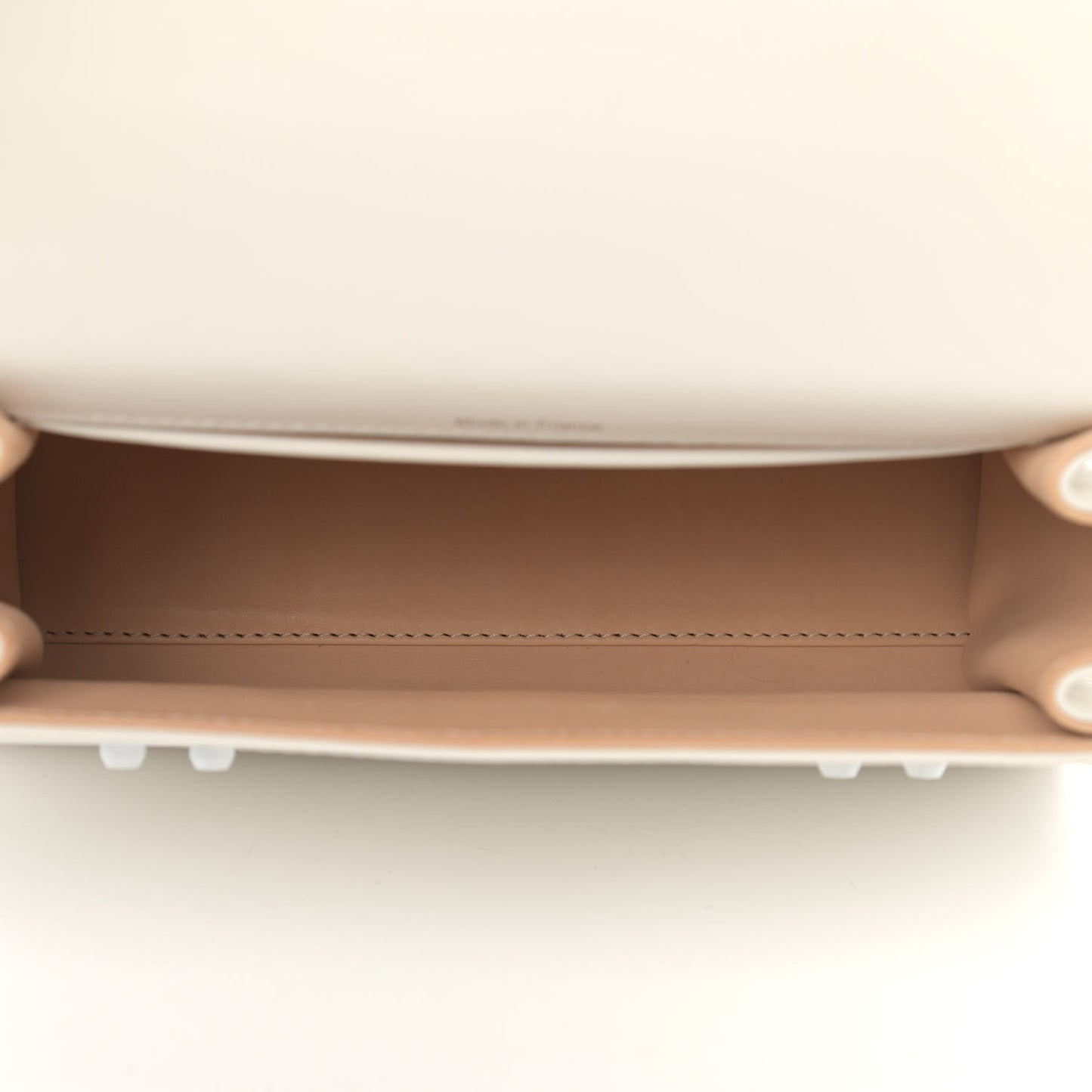 Smooth Calfskin Mini Tempete Satchel Ivory