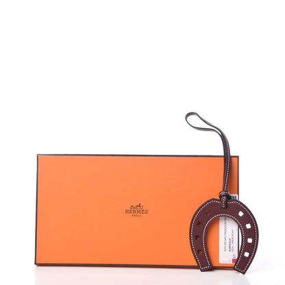 Hermes Swift Paddock Horseshoe Bag Charm Bordeaux 4 of 4